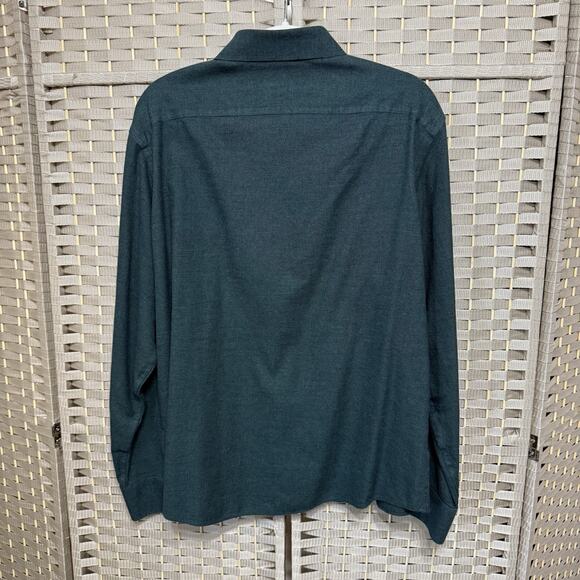 UNTUCKit Long Sleeve Button Up Shirt Men’s XL Green Micro Check Flannel EUC - Picture 2 of 8
